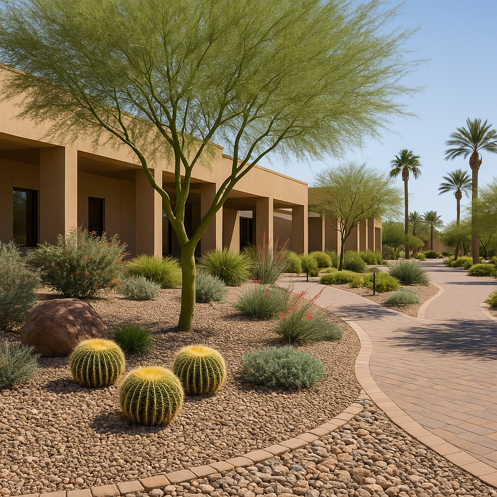 commercial landscaping Arizona summer