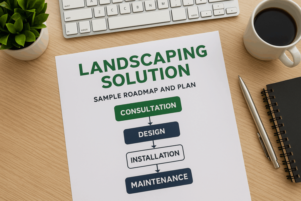 commercial landscape road map - Oxygen Landscape local commercial landscape
